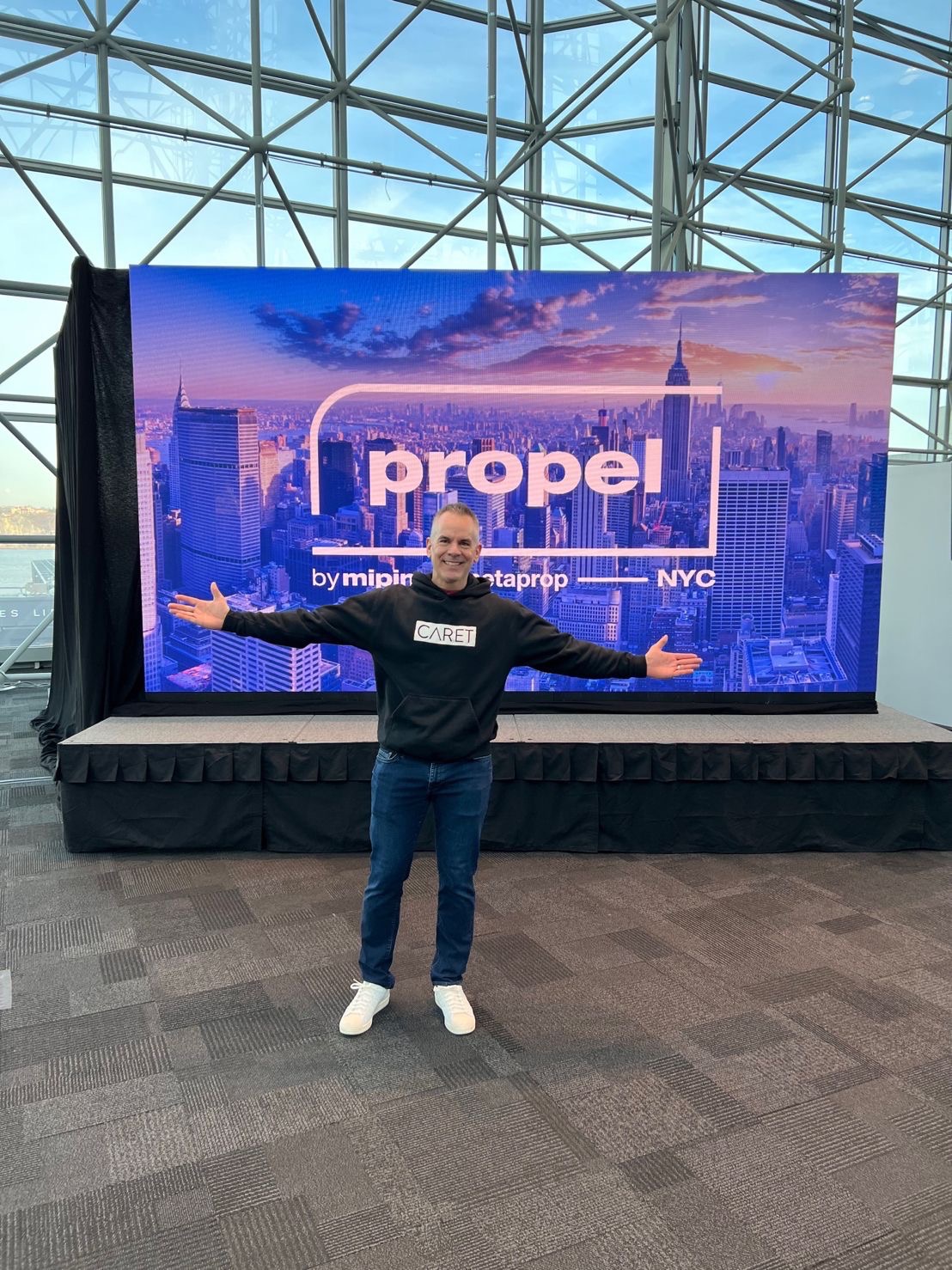 Caret team attending the Propel conference in New York