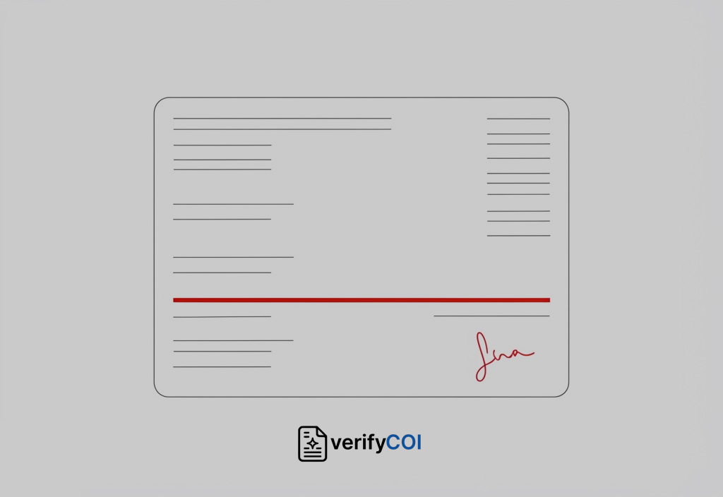 VerifyCOI certificate verification process